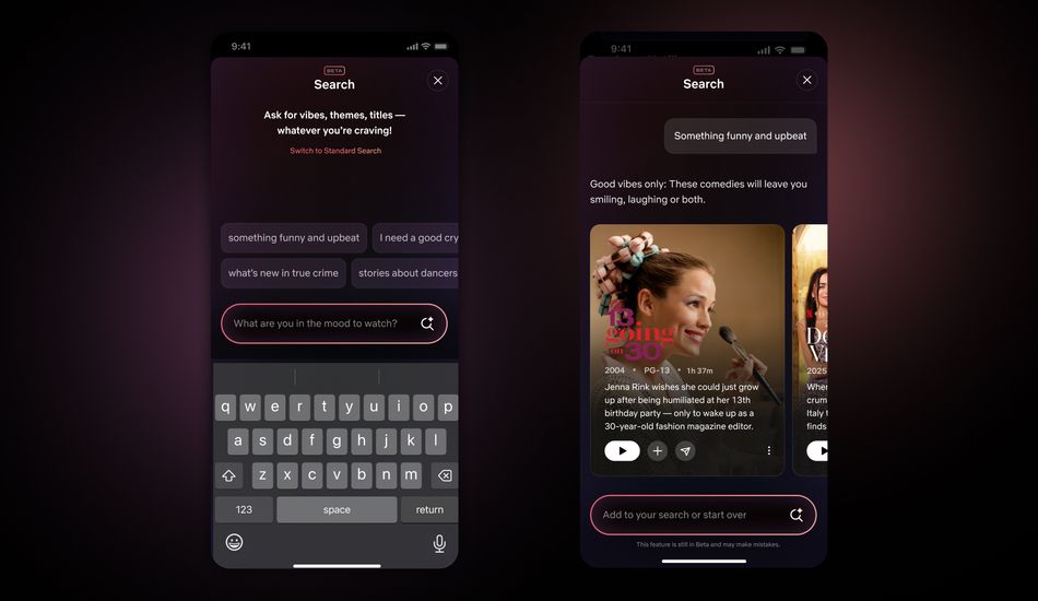Mise à jour App Netflix