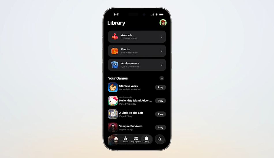 imageApplication jeux Apple
